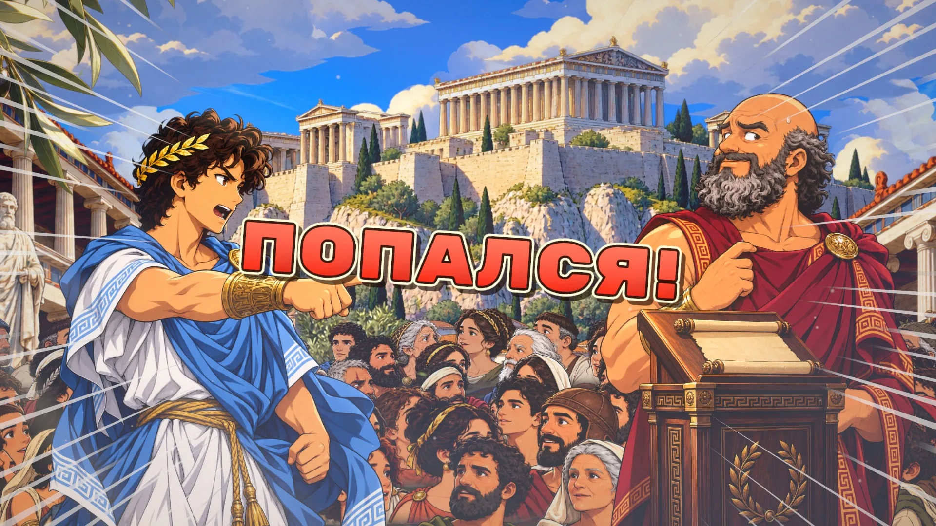 “Gotcha!”: Leandros catches Euktemon contradicting himself in front of the whole agora